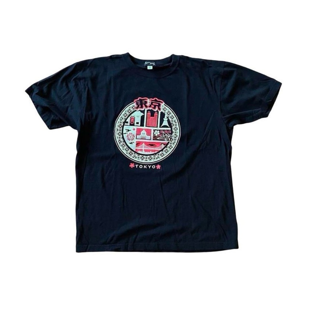 Rare Tokyo Japan Black Graphic Tee - Size M